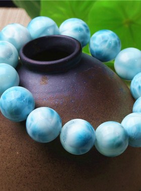 天然海纹石手链手串饰品男女礼物