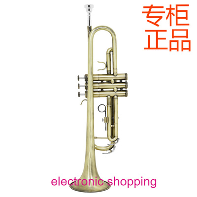 跨境管乐小号降b调三音小号青铜