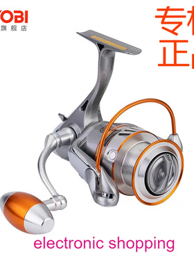 RYOBI APPLAUSE海钓轮金属远投纺车轮铁板海船钓慢摇轮4000-8000