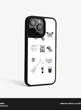 【TEAL】磨砂磁吸晶瓷手机壳复古风古早风千禧风巴洛克复古格纹条纹适用于苹果12iphone16promax15plus13pro