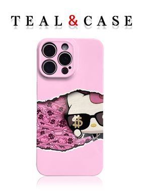 hellokitty可爱打工人手机壳适用苹果16promaxiphoneOPPORENO10PROFINDX5PRO荣耀MAGIC4PROVIVOX200IQOONEO6
