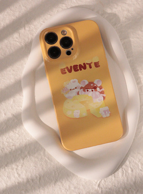 韩系可爱橙色菲林手机壳日系亮面磨砂适用苹果13promaxiphone14华为nova8小米13pro全包P50半包软壳硬壳防摔