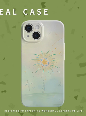 花火氛围感浅色菲林手机软壳适用苹果16promaxiphoneOPPORENO10PROFINDX5PRO荣耀MAGIC4PROVIVOX200IQOONEO6