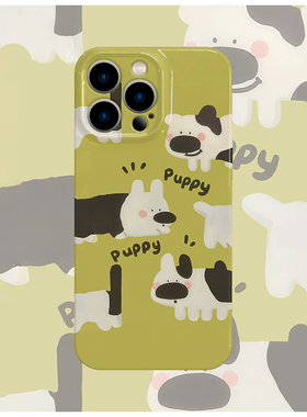 傻牛牛绿色ins菲林手机壳亮面适用苹果16promaxiphoneOPPORENO10PROFINDX5PRO荣耀MAGIC4PROVIVOX200IQOONEO6