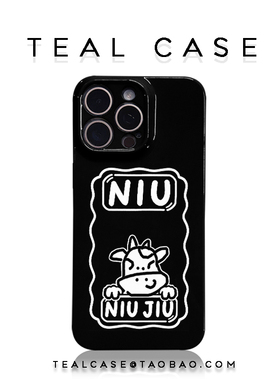 原创韩系牛牛菲林手机壳亮面适用苹果16promaxiphoneOPPORENO10PROFINDX5PRO荣耀MAGIC4PROVIVOX200IQOONEO6