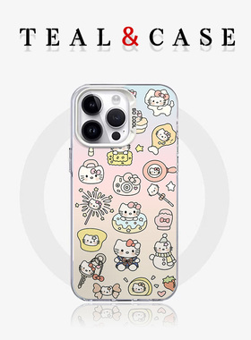 凯蒂猫拍立得磁吸IMD白色红色粉色手机壳适用于苹果16promax15pro14iphone13华为mate70pro15Plus17保护套