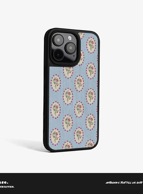 【TEAL】磨砂磁吸晶瓷手机壳复古风古早风千禧风巴洛克复古格纹条纹适用于苹果12iphone16promax15plus13pro