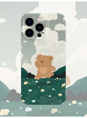 翠绿田野~绿色菲林手机壳亮面适用苹果16promaxiphoneOPPORENO10PROFINDX5PRO荣耀MAGIC4PROVIVOX200IQOONEO6