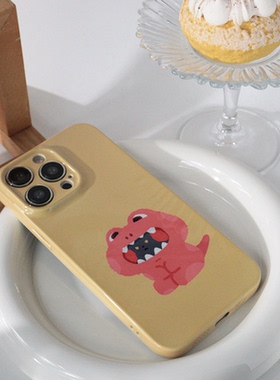 韩系可爱土黄色菲林手机壳亮面适用苹果13promaxiphone15PROMAX15plus15PRO华为NOVA4NOVA10PRO小米13VIVOX90