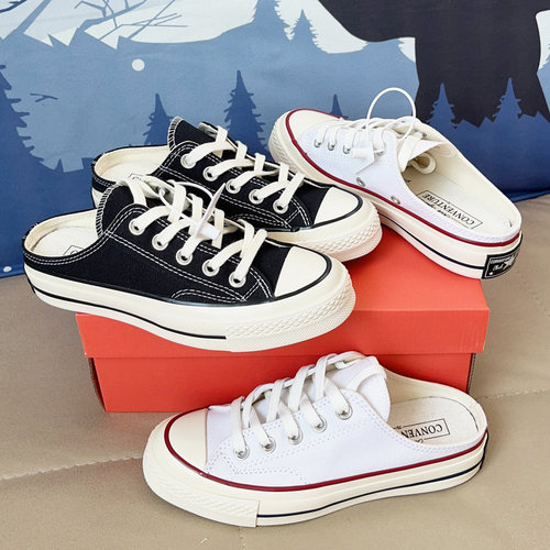 小香风包头半拖女一脚蹬穆勒鞋