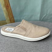 44码 欧美大码 女 包头半拖简约平底拖鞋 清仓处理41 女鞋 穆勒拖鞋