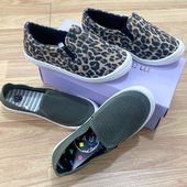 涂鸦春秋记忆垫休闲软底懒人鞋 双面松紧套脚单鞋 女帆布鞋 外贸大码