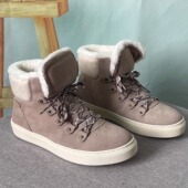 43码 外贸户外真皮反绒皮面雪地靴零下防滑大码 女靴子棉靴保暖36码