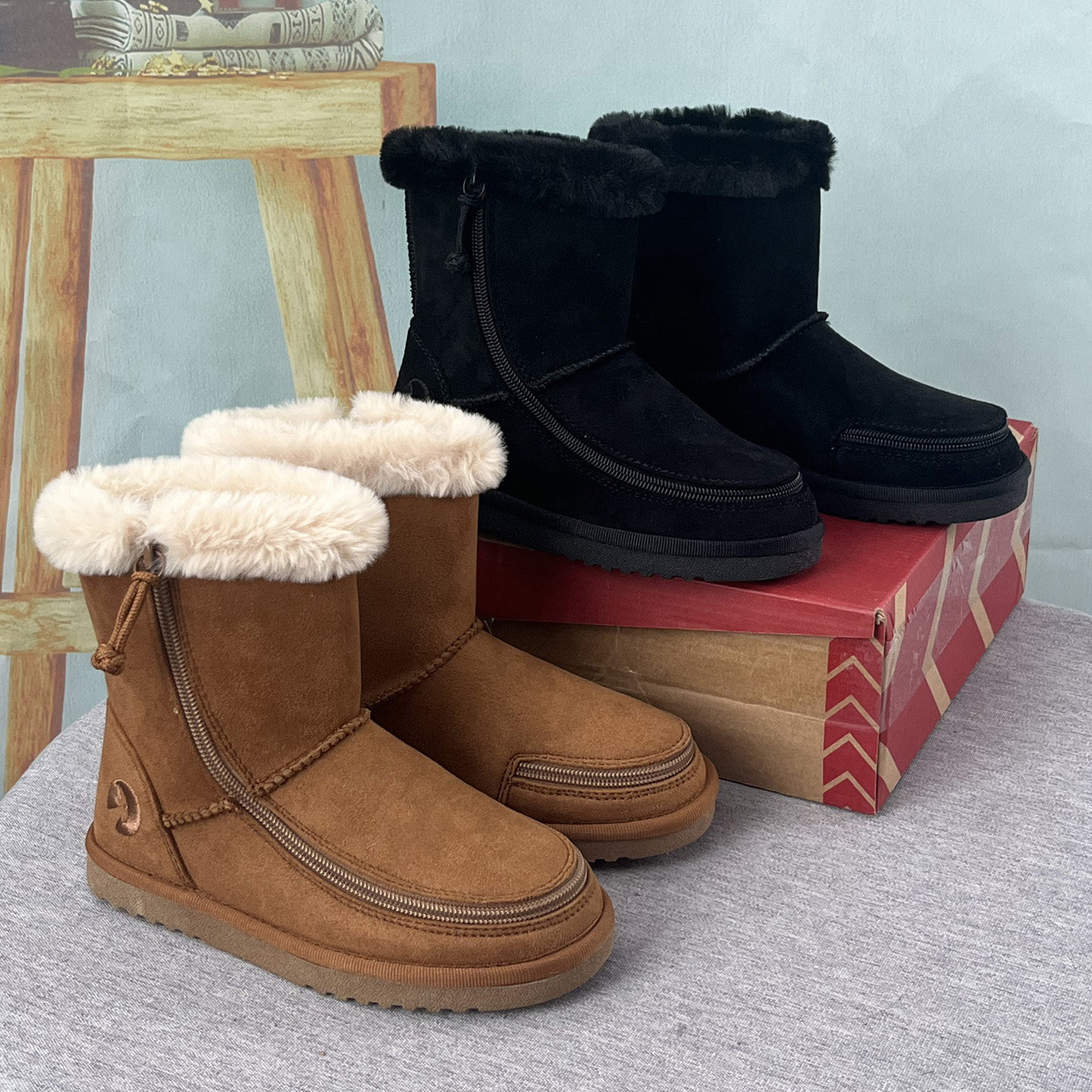 外贸儿童棉靴U型拉链宽款雪地靴男女童秋冬季保暖靴子橡胶防滑底,童鞋/婴儿鞋/亲子鞋,棉靴,淘宝优惠券,粉丝福利购,淘宝优惠卷