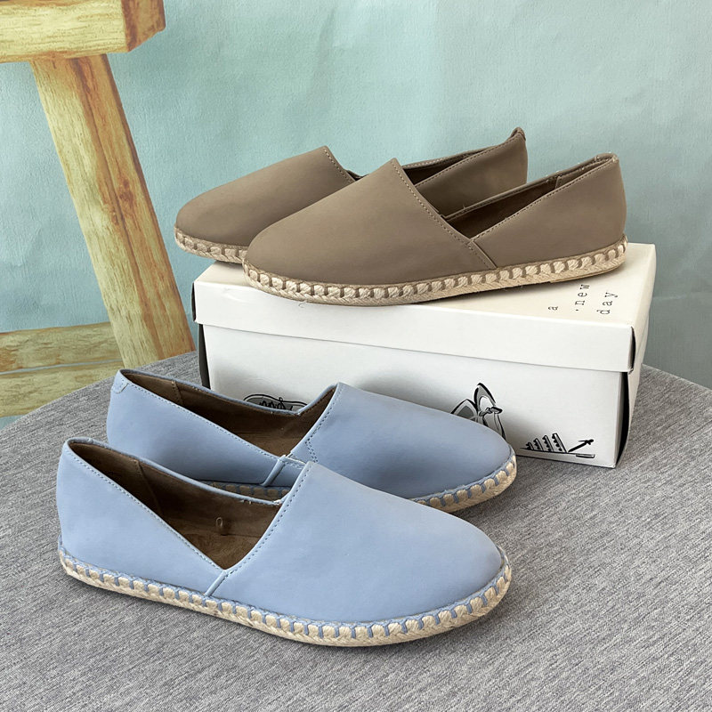 欧美外贸出口女渔夫鞋复古麻边一脚蹬平底懒人鞋时尚百搭大码单鞋,女鞋,渔夫鞋,淘宝优惠券,粉丝福利购,淘宝优惠卷