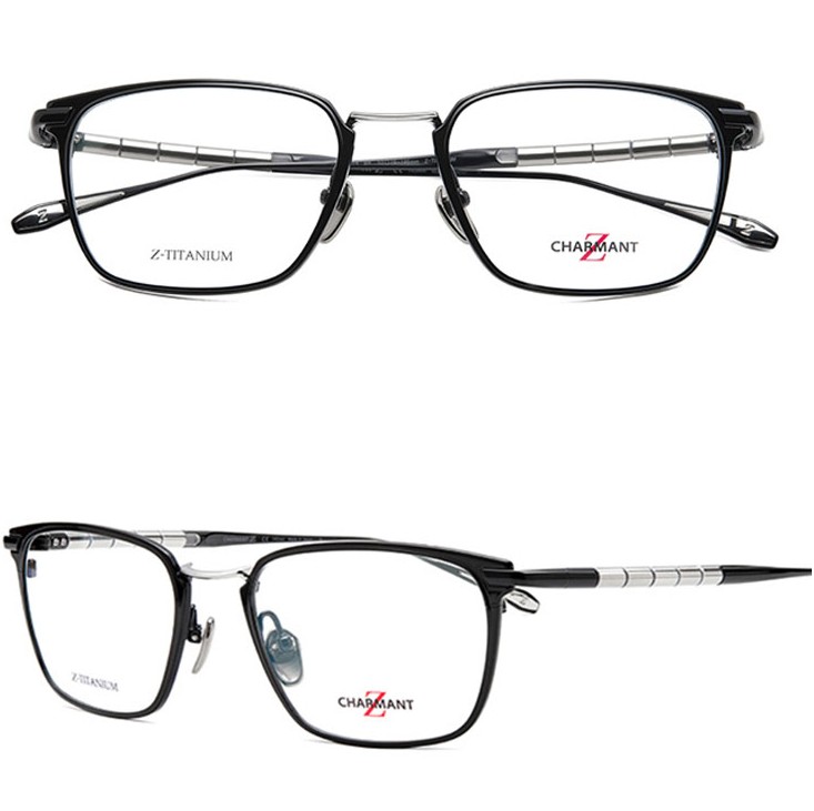 charmant夏蒙眼镜商务全框z钛男款纯钛休闲光学近视眼镜架zt27014