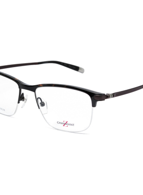 Charmant夏蒙眼镜架商务半框男士舒适Z钛轻盈近视眼镜框ZT19873