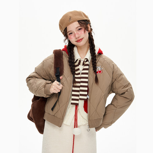 NS76短款樱桃珩线羽绒服
