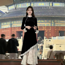 国风复古高级感气质显瘦丝绒改良旗袍连衣裙女 新中式 秋季 2025新款