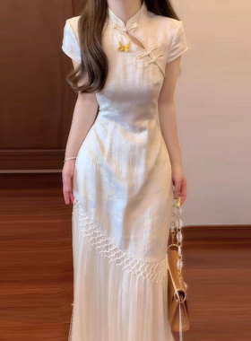 旗袍女2026新款夏季日常可穿年轻款国风复古改良新中式连衣裙长裙
