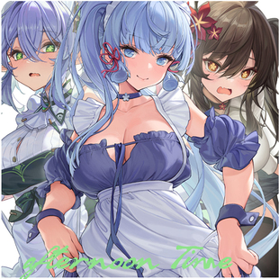 咸鱼喵CAT同人周边胡桃纳西妲绫华雷神镭射票吧唧色纸 原神