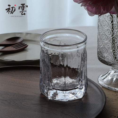 西山芳浩八角杯日式水晶玻璃酒杯