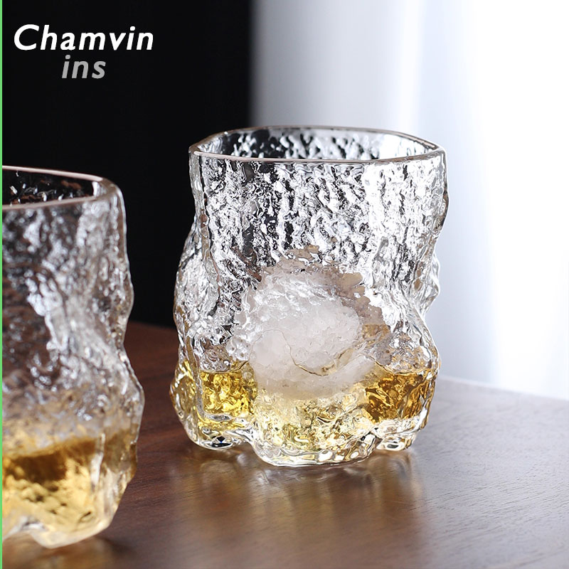 限定初雲岩语杯iwago 威士忌酒杯日式设计师江户硝子侘寂杯子2020