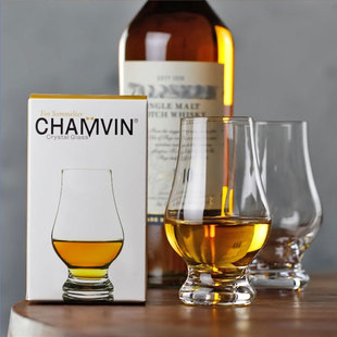 Chamvin标准闻香杯威士忌酒杯ISO杯水晶玻璃侍酒师品酒标准杯彩盒