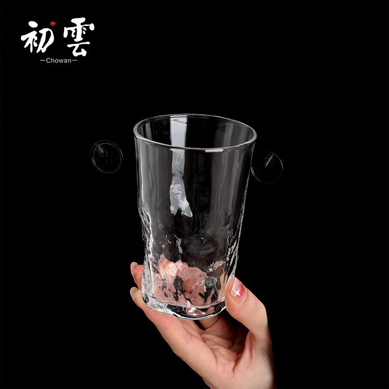 {流水知音杯 镂玉裁冰著句} 中古杯日式侘寂杯子酒杯威士忌杯茶杯