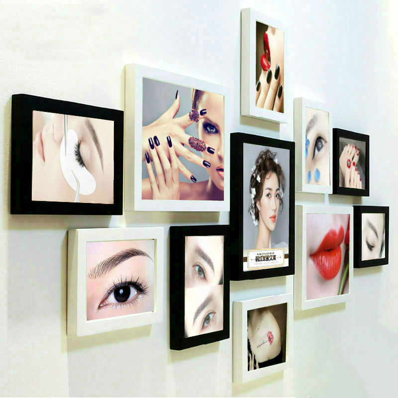 眉眼唇半永久美甲睫微整相框组合