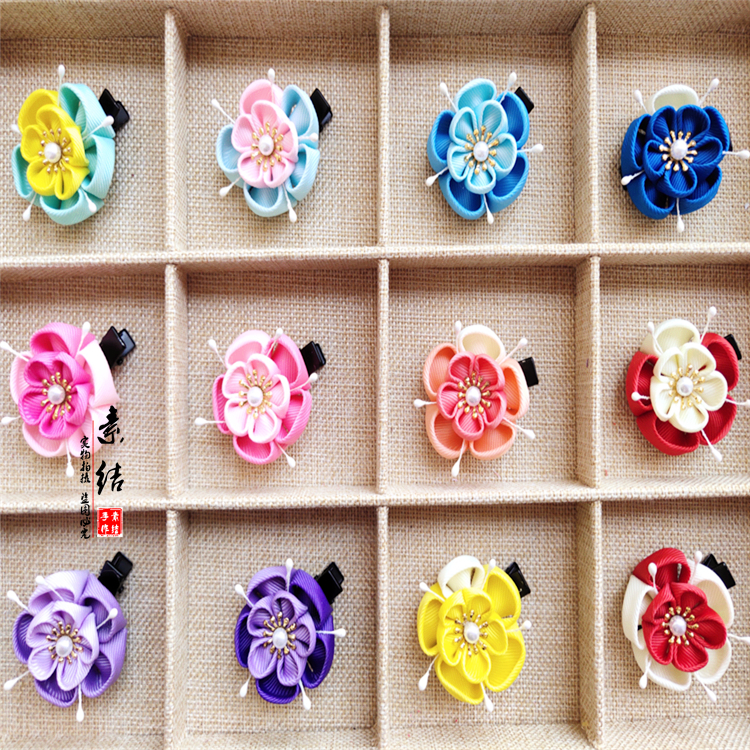 和风双拼色边夹汉服配饰满包邮