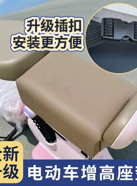 电动车坐垫后座板垫加厚防水座包座子电瓶电动自行车座垫垫高座板