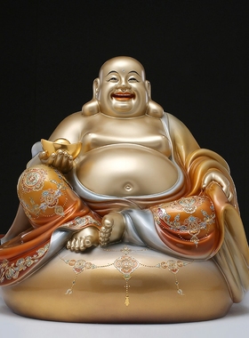 纯铜掐丝珐琅招财大肚弥勒佛