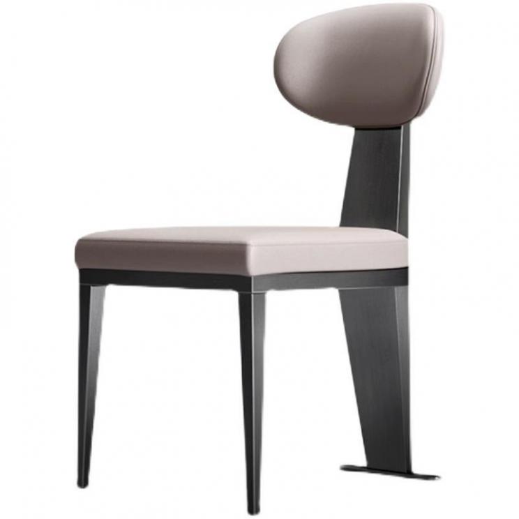 意式极简餐椅轻奢后现代简约餐椅网红靠背椅不锈钢创意设计师椅子