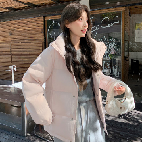 中戏短款可脱卸帽加厚小个子情侣