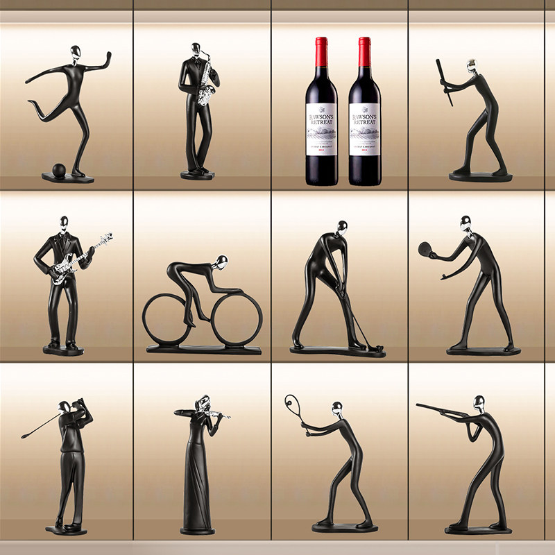 现代简约运动人物装饰品摆件家居客厅酒柜电视柜书房办公室工艺礼