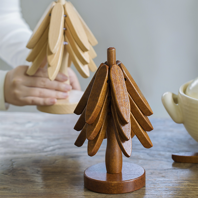 曼叙高级感家用圣诞树隔热垫