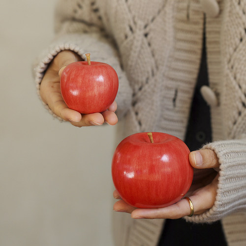 曼叙陶瓷手绘苹果香插摆件