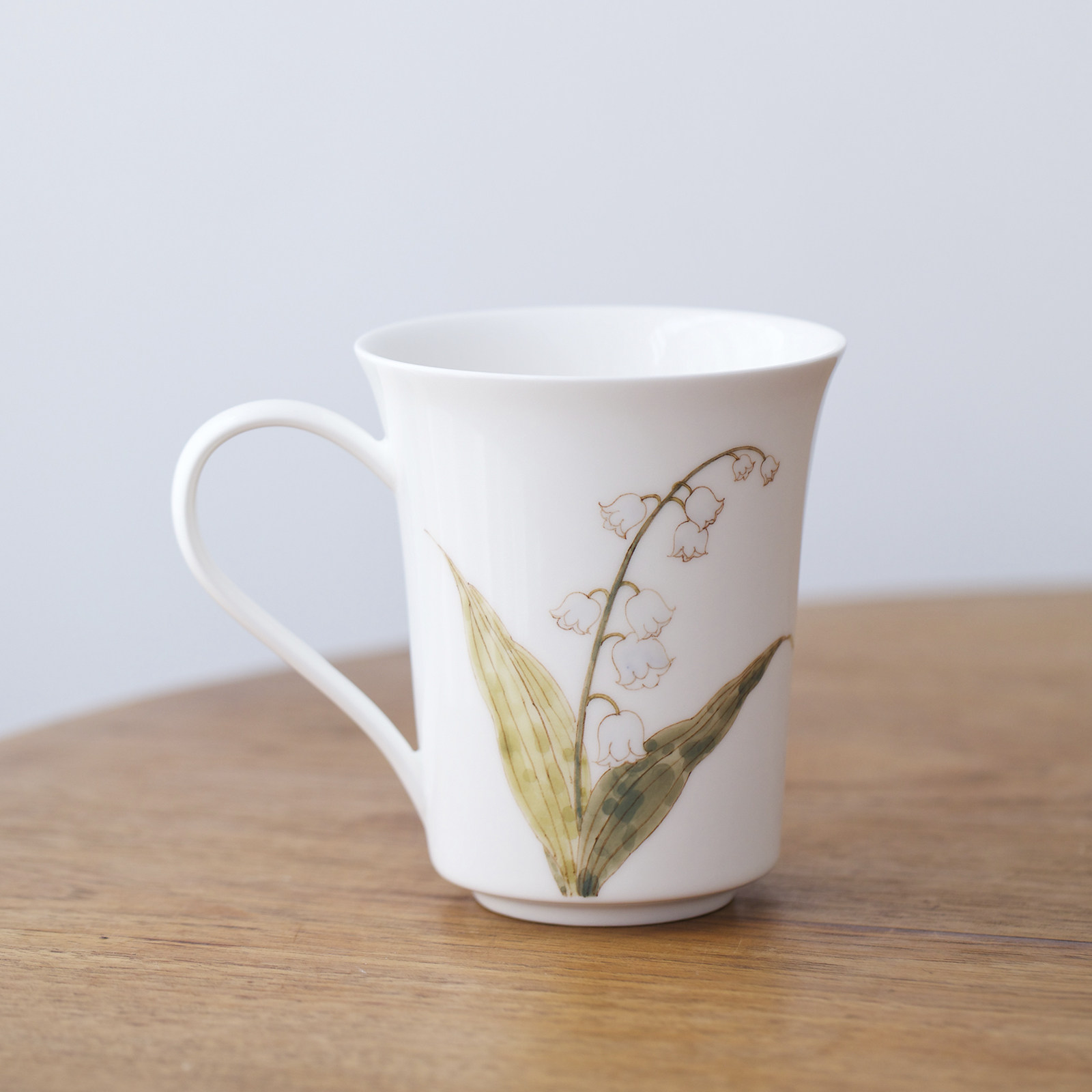 曼叙马克杯高级感轻奢手绘陶瓷水杯大容量铃兰情侣杯子高级感一对