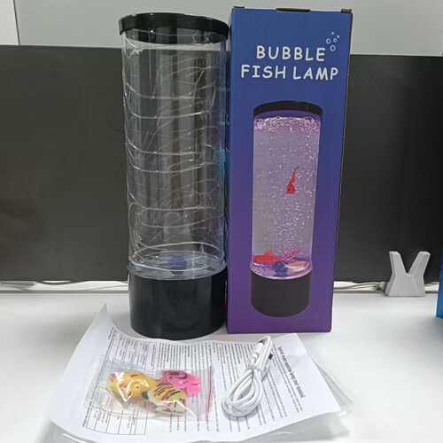 跨境led金鱼水母灯七彩变色