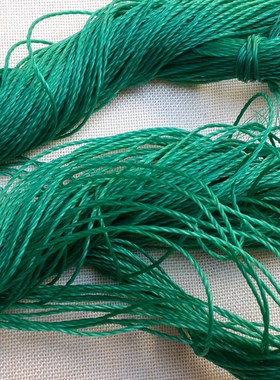 1-3mm绿色尼龙绳尼龙线编网渔丝绳圈鸭线鱼网绳塑料绳145米