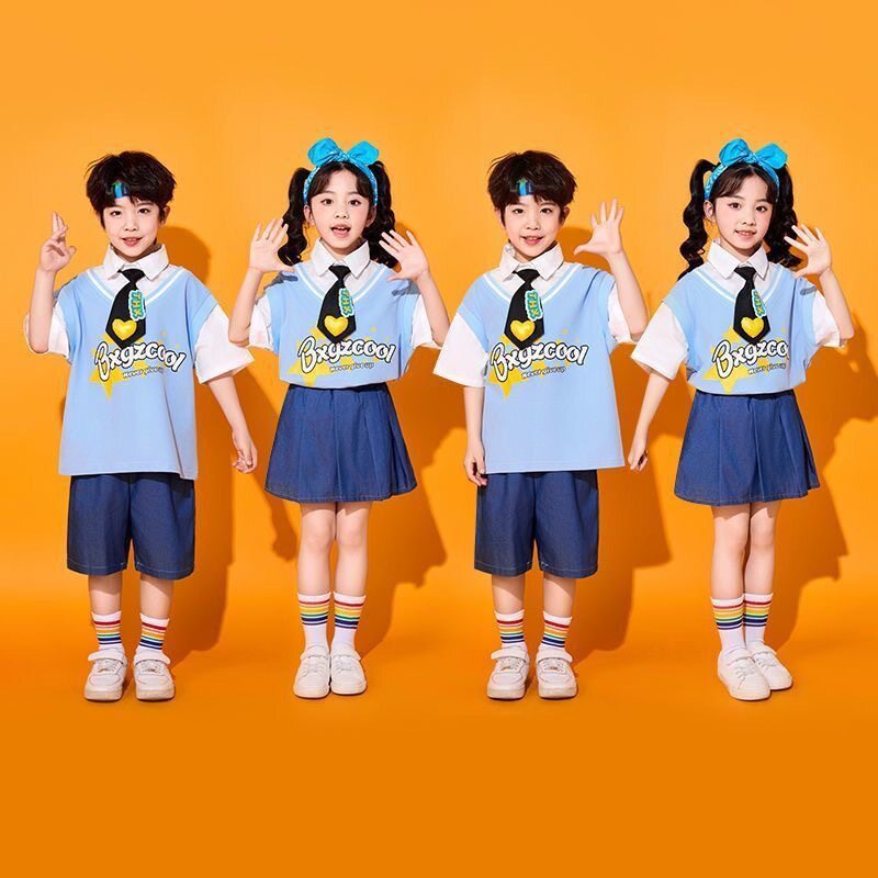 六一儿童舞台演出服幼儿园服毕业季拍照服小学生运动会班服套装潮