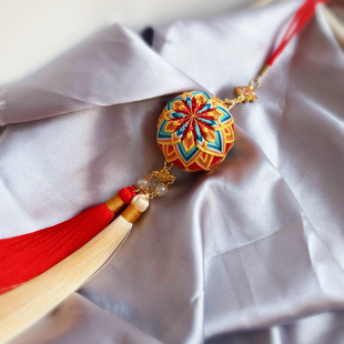 手鞠球成品手工刺绣包挂车载挂件送闺蜜朋友礼物包邮