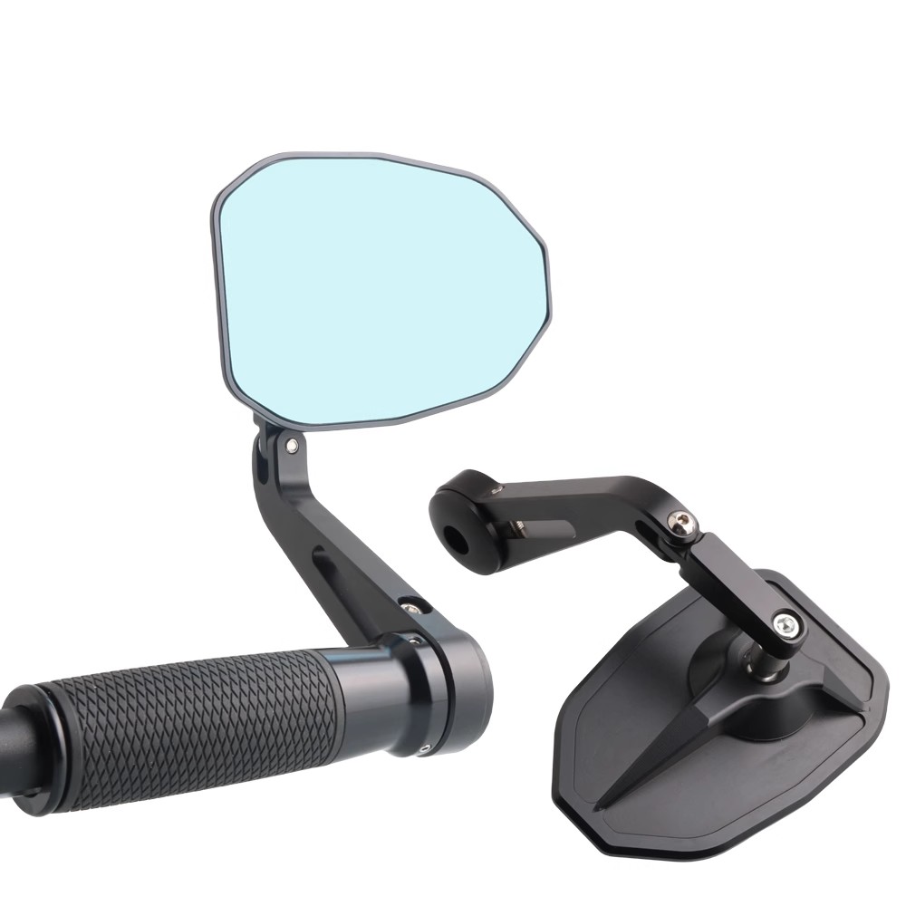 凯旋765/RS改装手把镜车把反光镜Trident660后视镜纯铜端子凸面镜