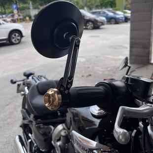 CLC450手把镜广角后视镜铝合金反光镜纯铜端子镜 适用春风CLC250