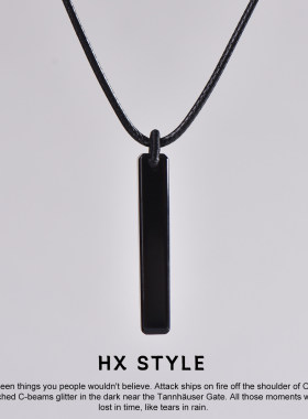 天然黑曜石吊坠女款男士项