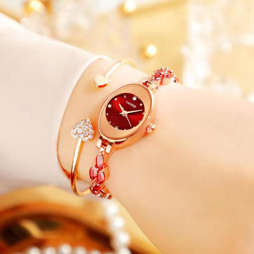 防水女士手表小表盘蓝钻可爱