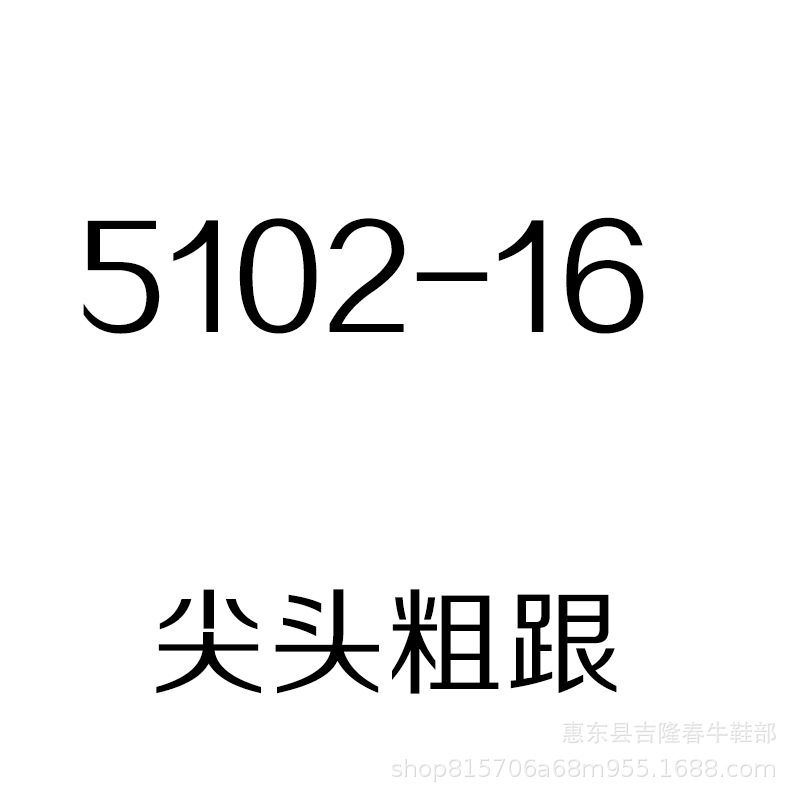 尖头粗跟女秋鞋 单鞋 大码加宽加肥女鞋414243 31 32 33 【5102-1,女鞋,时尚休闲鞋,淘宝优惠券,粉丝福利购,淘宝优惠卷
