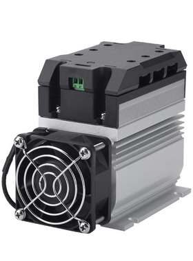 LONSNTE 蓝石三相固态继电器LG3A4825D 散热器风扇一体无触点开关