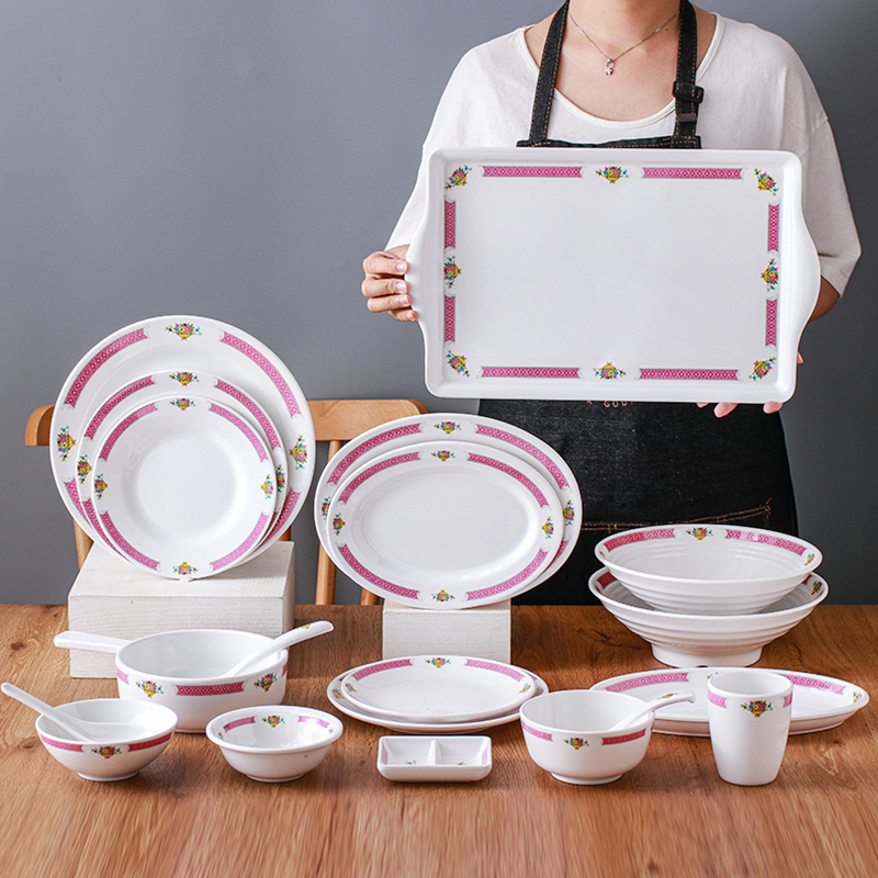 老香港港式仿瓷密胺餐具复古碗杯盘港式茶餐厅茶楼摆台套餐餐具,餐饮具,盘,淘宝优惠券,粉丝福利购,淘宝优惠卷